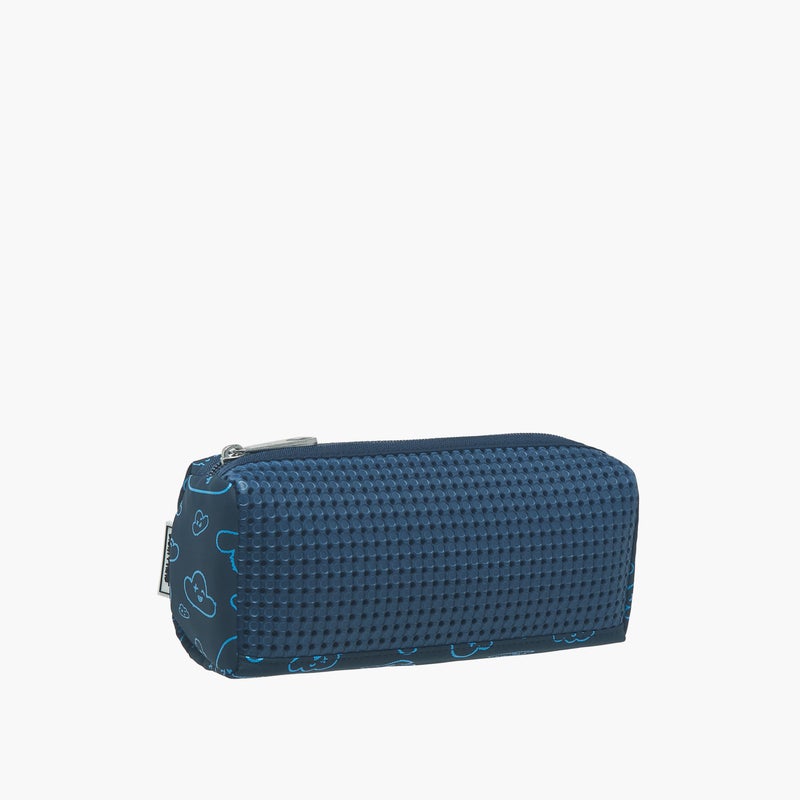 light_and_nine Pouch-With Jibbitz-1 Cmprt With Zipper Closure- (Eva) Blue \ 22X7X14 - Image 2